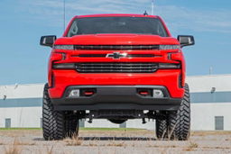 Forged Red Tow Hooks for 2019–2022 Chevy Silverado 1500, view 3, Rough Country RS132