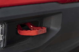 Forged Red Tow Hooks for 2019–2022 Chevy Silverado 1500, view 6, Rough Country RS132