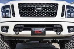 Tow Hook Shackle Brackets for 2017–2024 Nissan Titan, view 3, Rough Country RS149