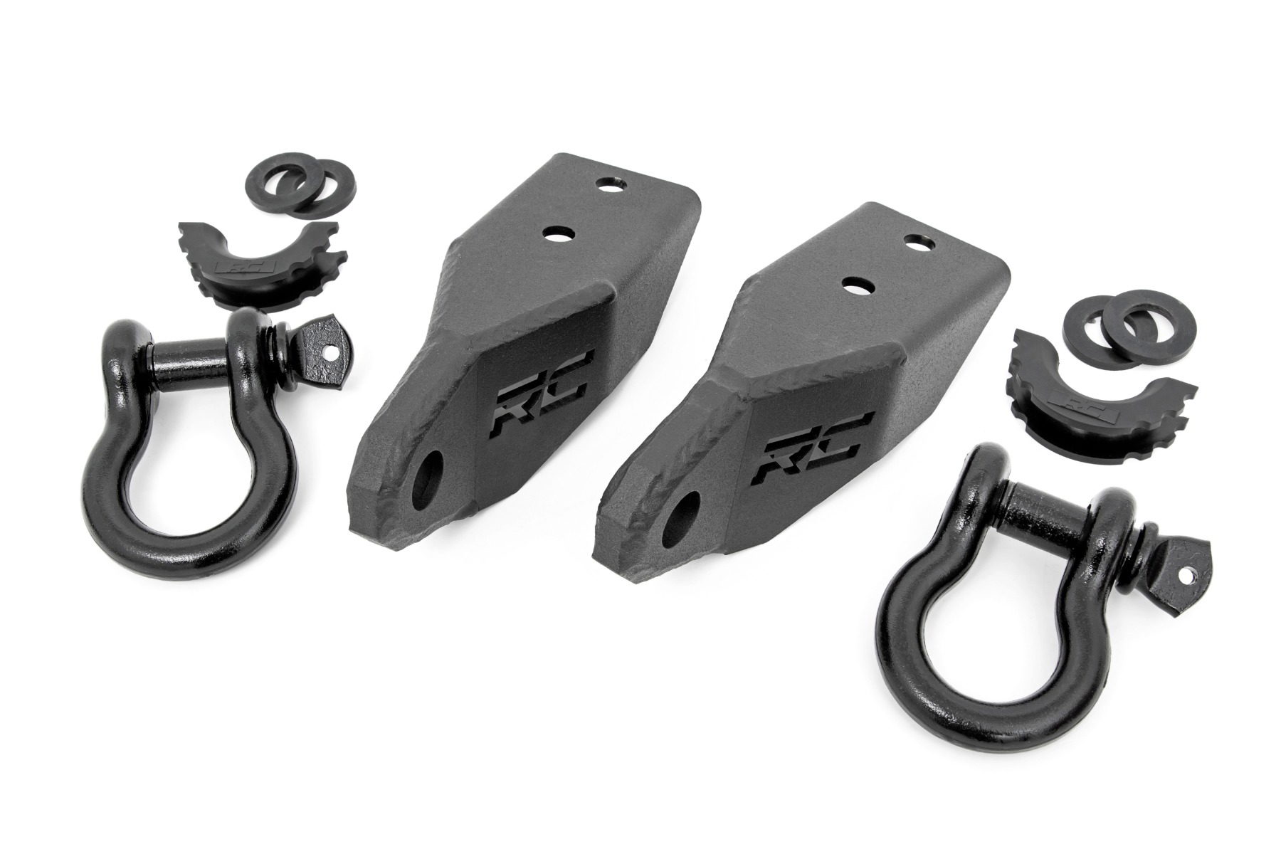 Rough Country Tow Hook D-Ring Mount Kit for 2007-2021 Toyota Tundra