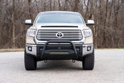 Tow Hook D-Ring Kit with Bull Bar Support, 2007-2021 Tundra, view 6, Rough Country RS154