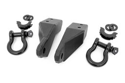 Tow Hook D-Ring Kit with Bull Bar Support, 2007-2021 Tundra, Rough Country RS154
