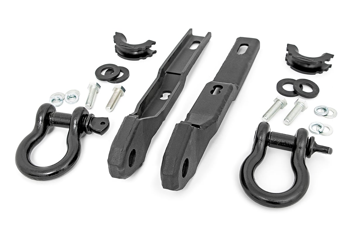 Rough Country Tow Hook D-Ring Kit for 2017-2024 Nissan Titan and Titan XD