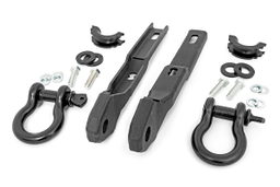Tow Hook D-Ring Kit for 2017-2024 Nissan Titan and Titan XD, Rough Country RS160