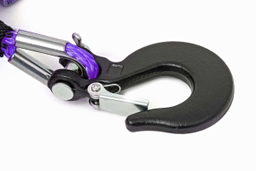 50-Foot 1/4-Inch Synthetic Recovery Rope with Clevis Hook, view 2, Rough Country RS162
