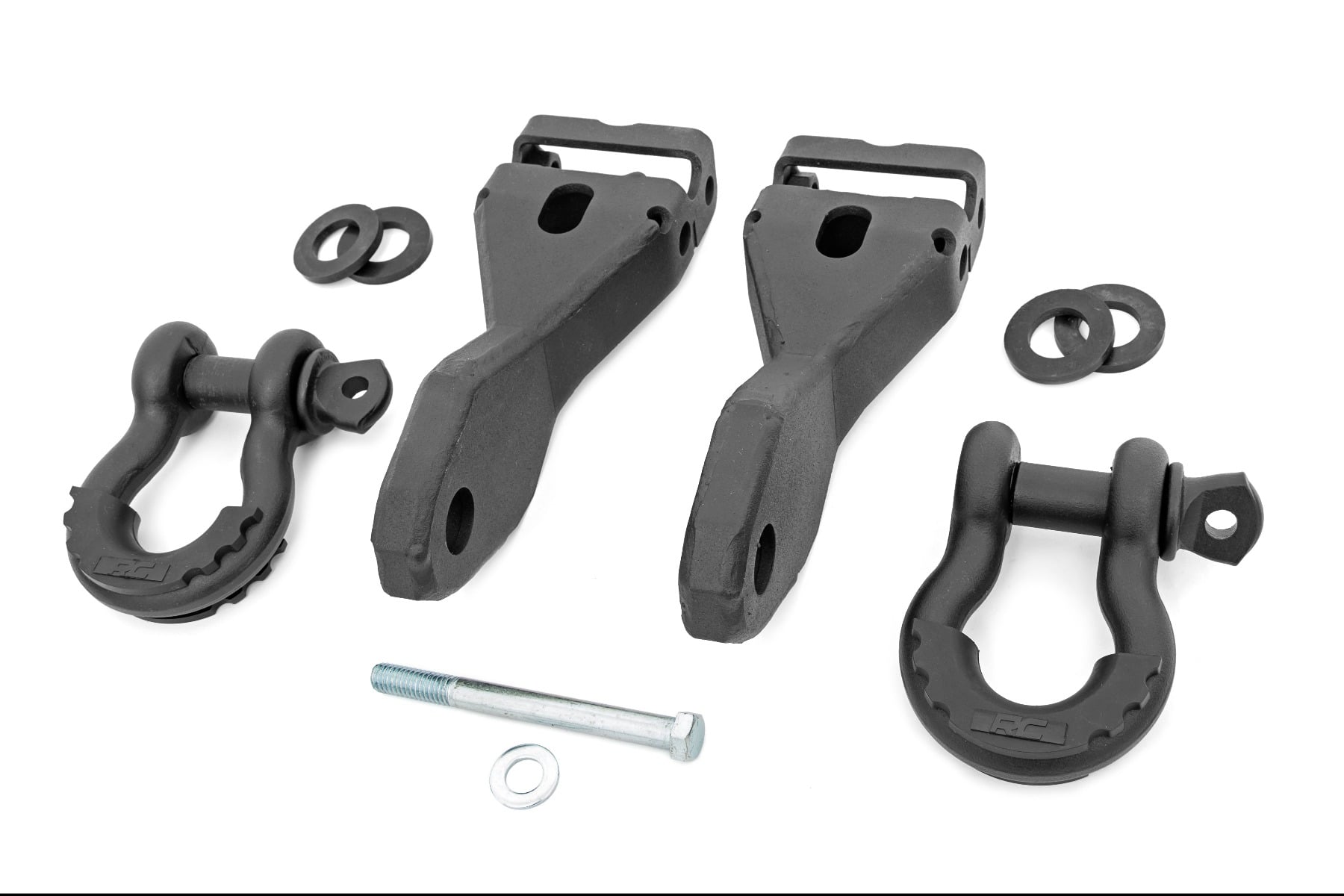 Rough Country Tow Hook D-Ring Combo Kit, 2014-2019 Silverado 1500