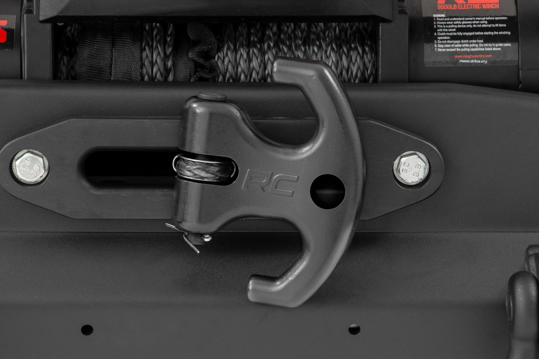 Multi-Function Winch Cleat, Forged Aluminum (Black), Rough Country RS175B