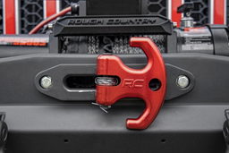 Multi-Function Winch Cleat, Anodized Red 6061 Aluminum, view 4, Rough Country RS175R