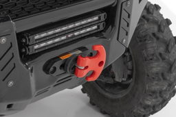 UTV Multi-Function Winch Cleat, Anodized Red, view 2, Rough Country RS177R