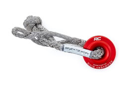 4-Inch Winch Recovery Ring in Red Anodized 6160 Aluminum, view 2, Rough Country RS183