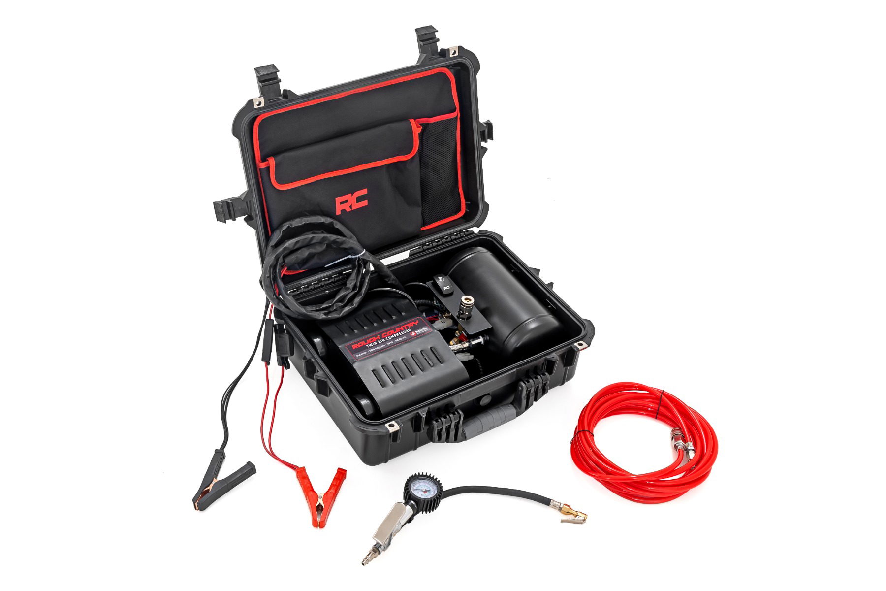 Rough Country Portable Twin Motor Air Compressor — 150 PSI, 6.16 CFM