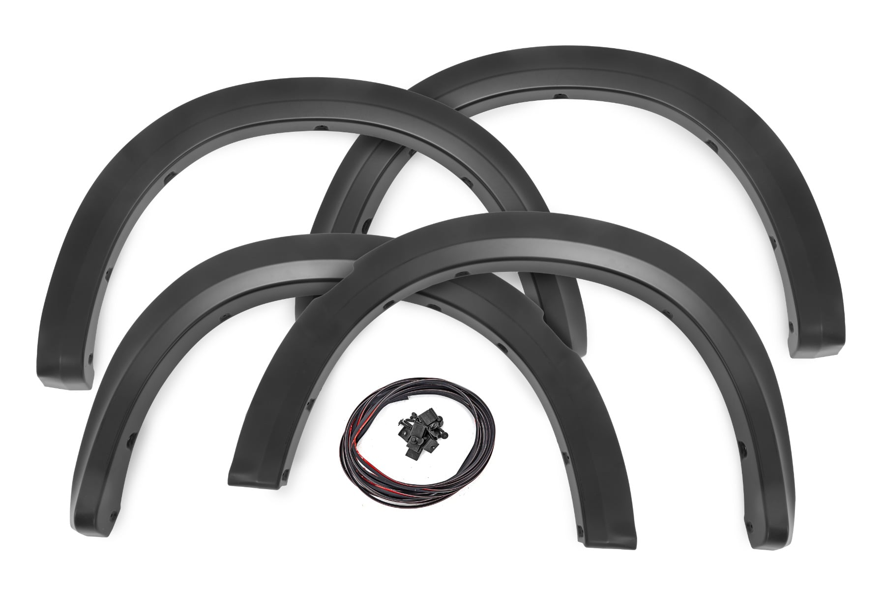 Rough Country Plastic-Bumper Fender Flares for 2009–2024 Ram 1500