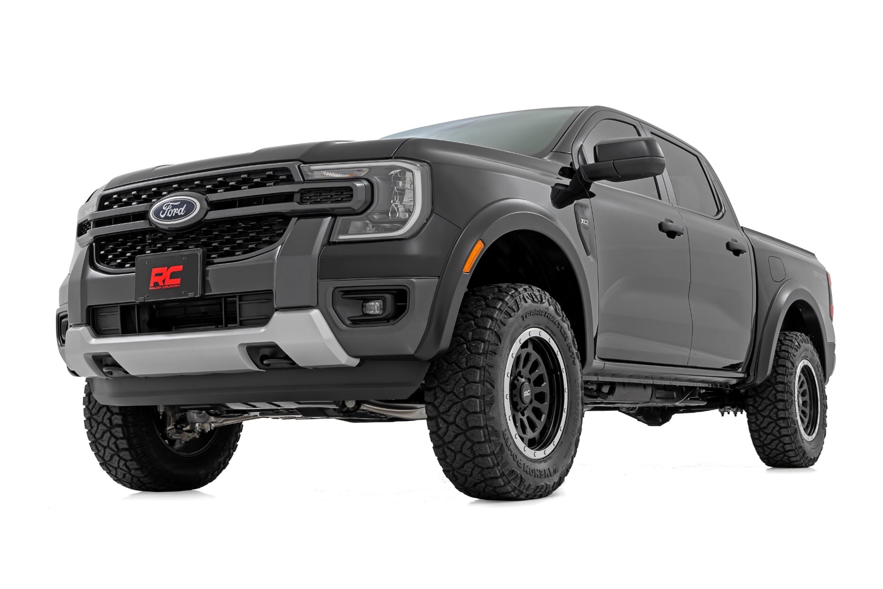 Fender Flares for 2024–2025 Ford Ranger, 1.25-In Coverage, Rough Country S-F12401