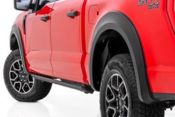 Sport Fender Flares for 2021–2025 Ford F-150 shown installed, Rough Country S-F20911A