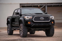 Black Onyx Fender Flares for 2016–2023 Toyota Tacoma, view 3, Rough Country S-T11621-202