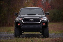 Black Onyx Fender Flares for 2016–2023 Toyota Tacoma, view 4, Rough Country S-T11621-202