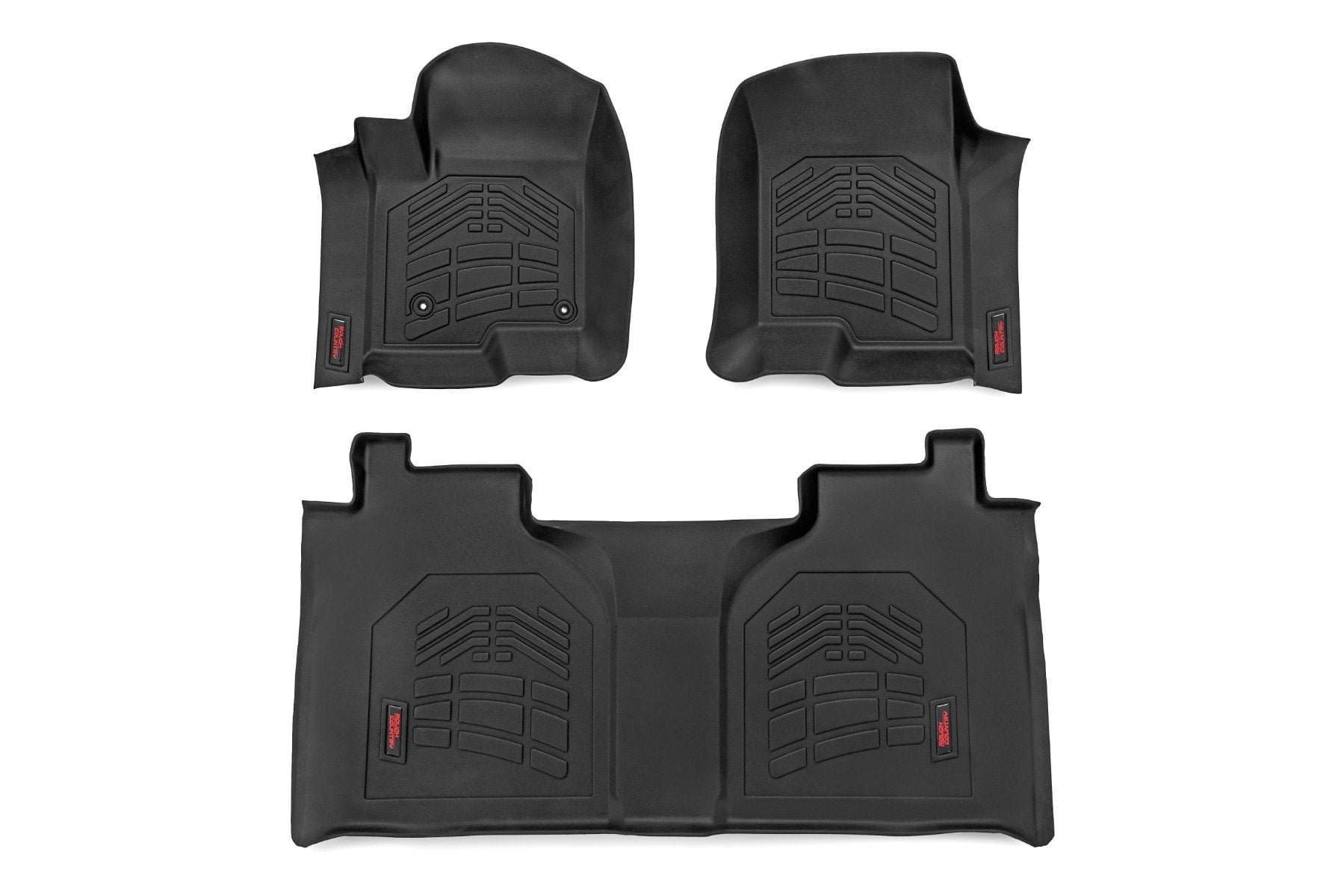 Rough Country Sure-Fit Crew Cab Floor Mats, Bucket or Bench