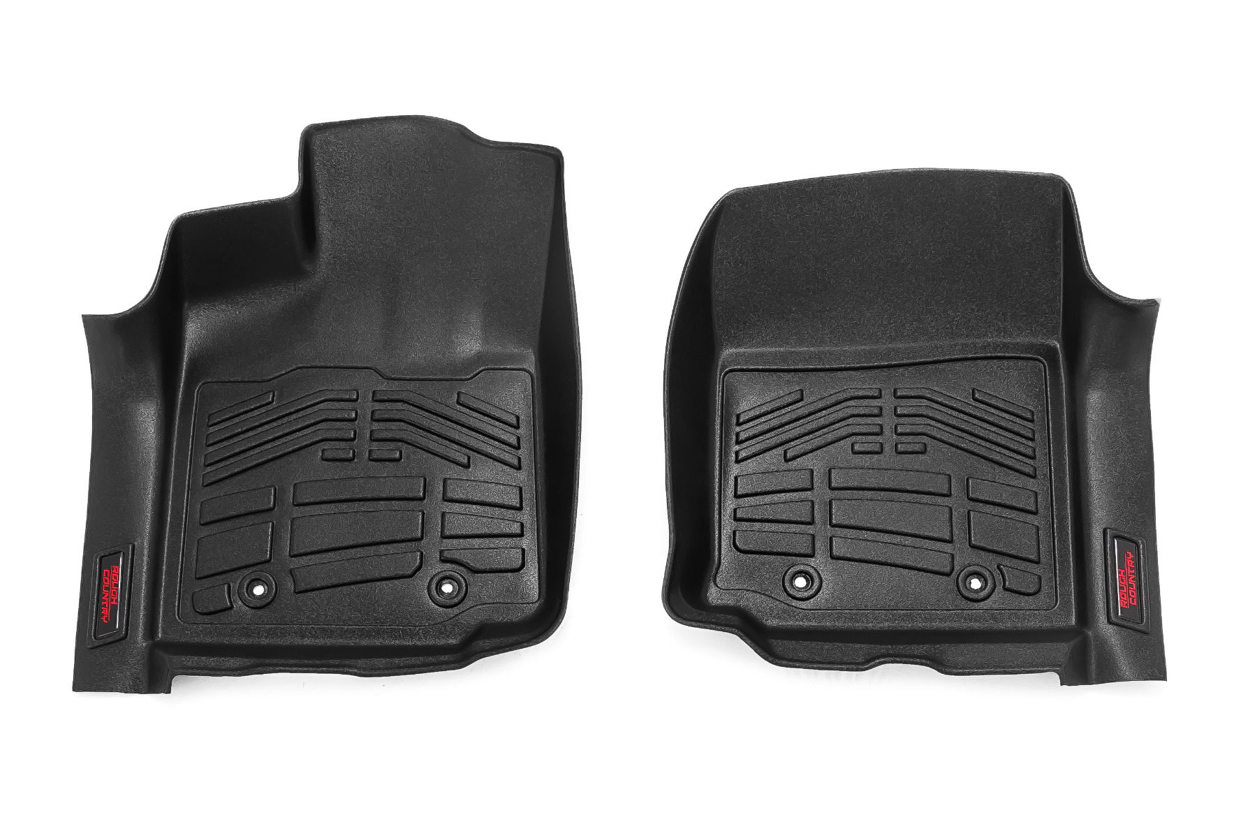 Rough Country Sure-Fit Floor Mats for 2016-2023 Toyota Tacoma Double Cab