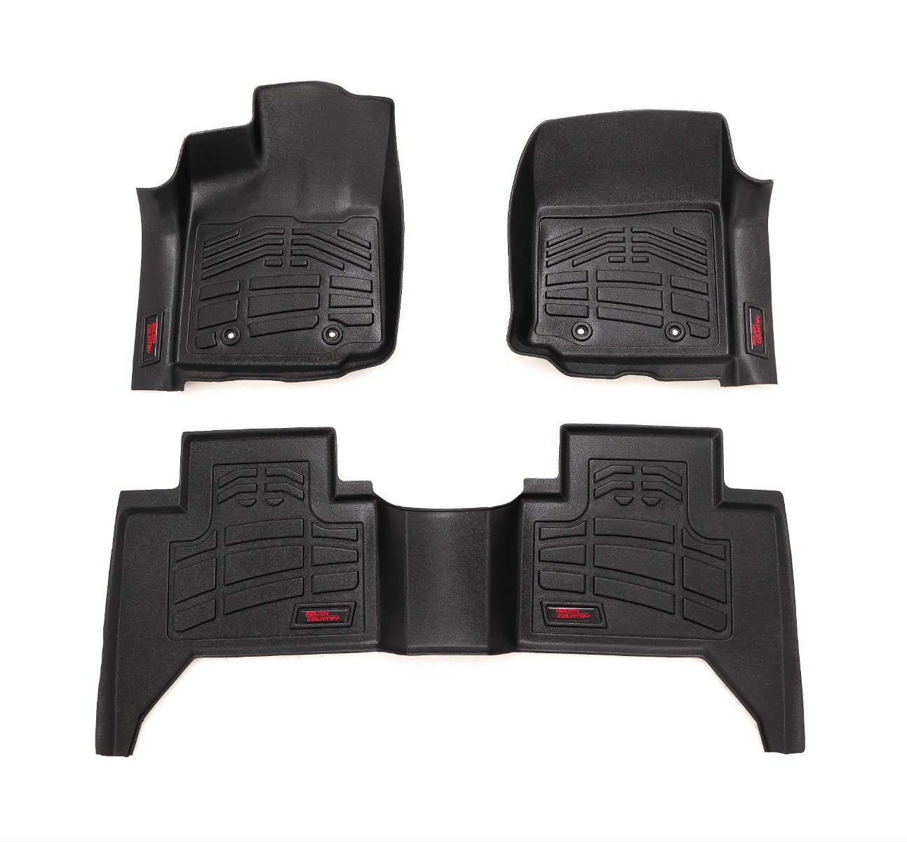 Rough Country Sure-Fit Double Cab Floor Mats for Toyota Tacoma