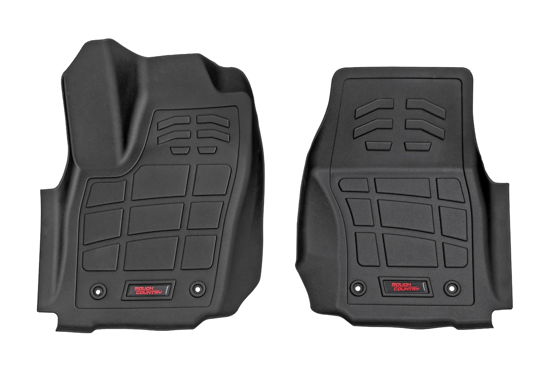 Rough Country Sure-Fit Front Floor Mats for Tacoma TRD Pro Double Cab
