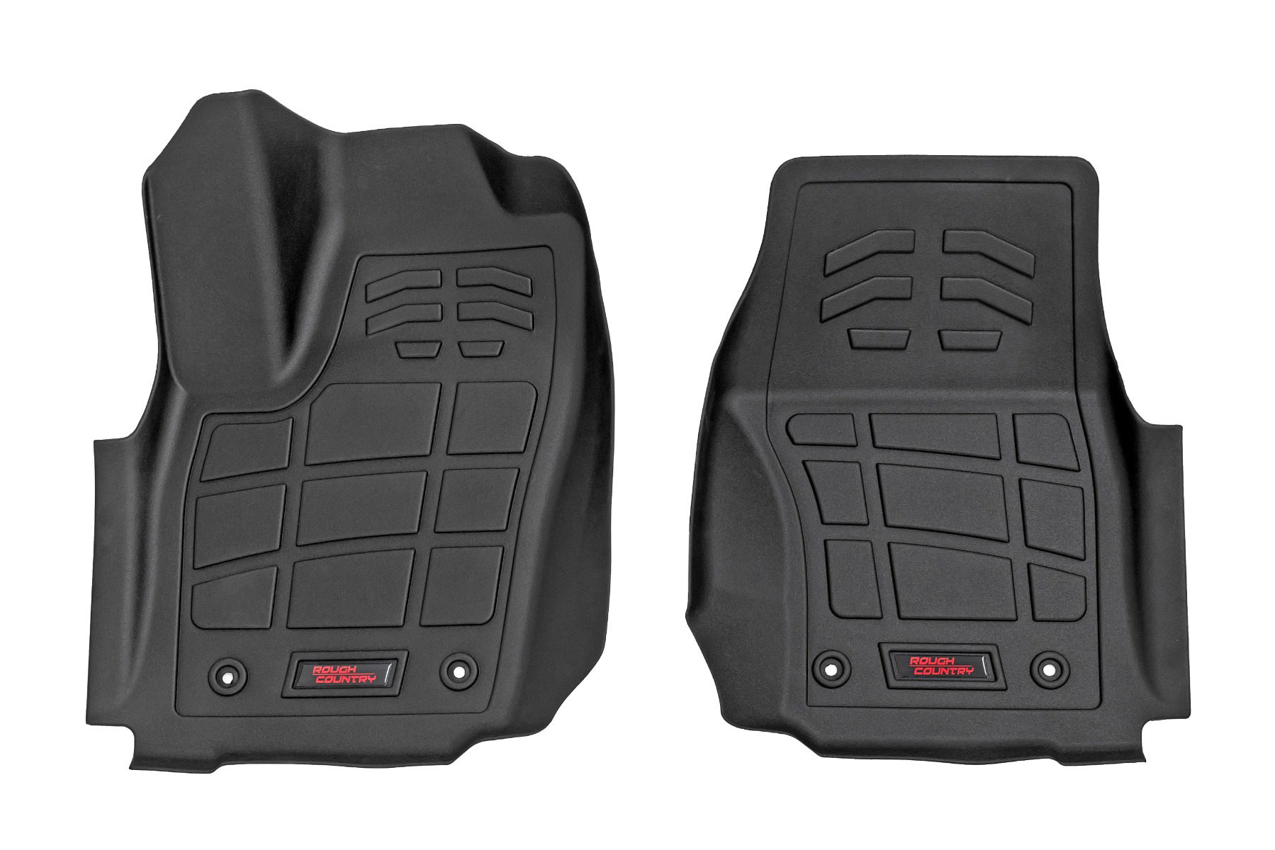 Rough Country Sure-Fit Floor Mats for 2024-2025 Toyota Tacoma Double Cab