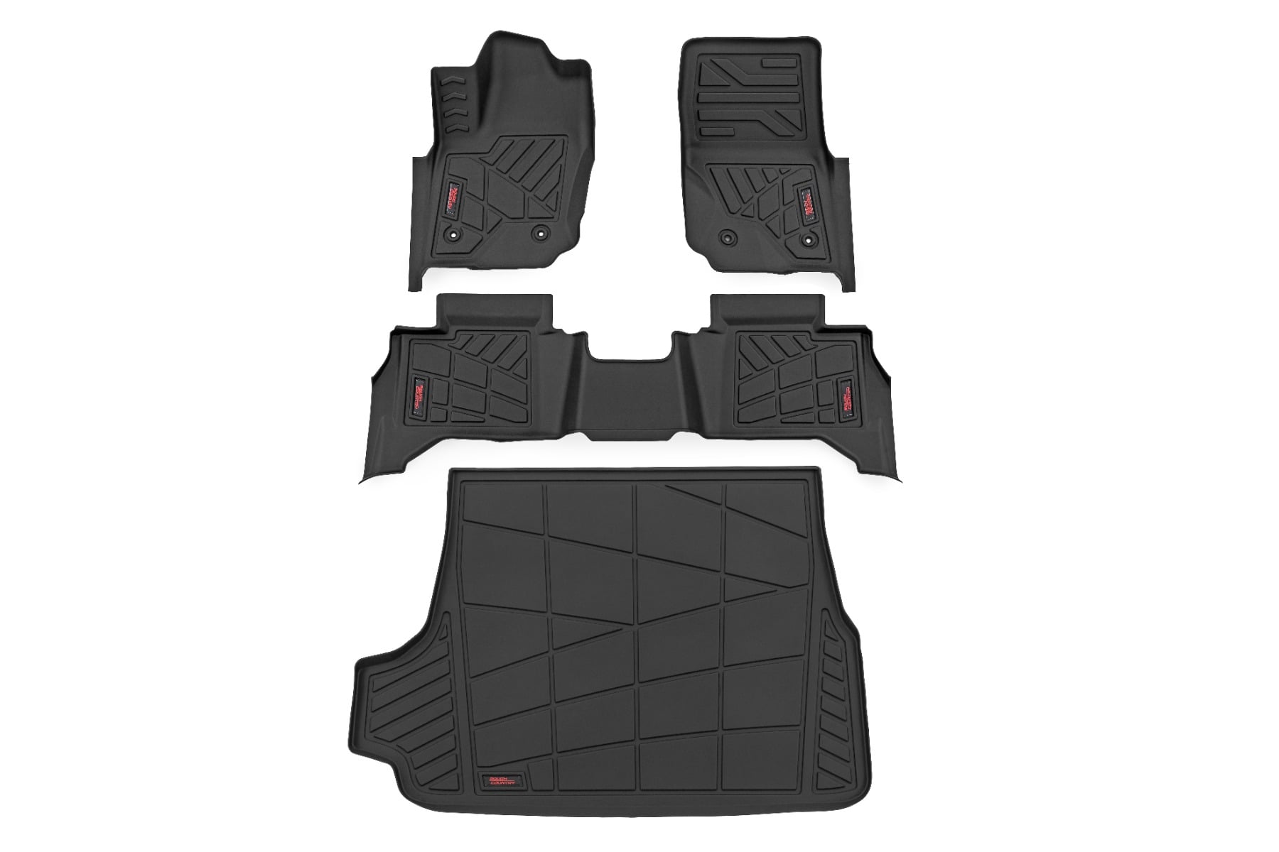 Rough Country All-Weather Sure-Fit Floor Mats for Toyota 4Runner