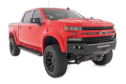 70" HD2 Aluminum Running Boards for Chevy 1500 / 2500 HD Crew Cab, view 3, Rough Country SRB01900B