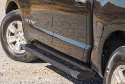 70-Inch HD2 Aluminum Running Boards for Nissan Titan Crew Cab, view 5, Rough Country SRB041785A