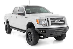 76-Inch HD2 Aluminum Running Boards for 2009–2014 Ford F-150 SuperCrew, Rough Country SRB091491A