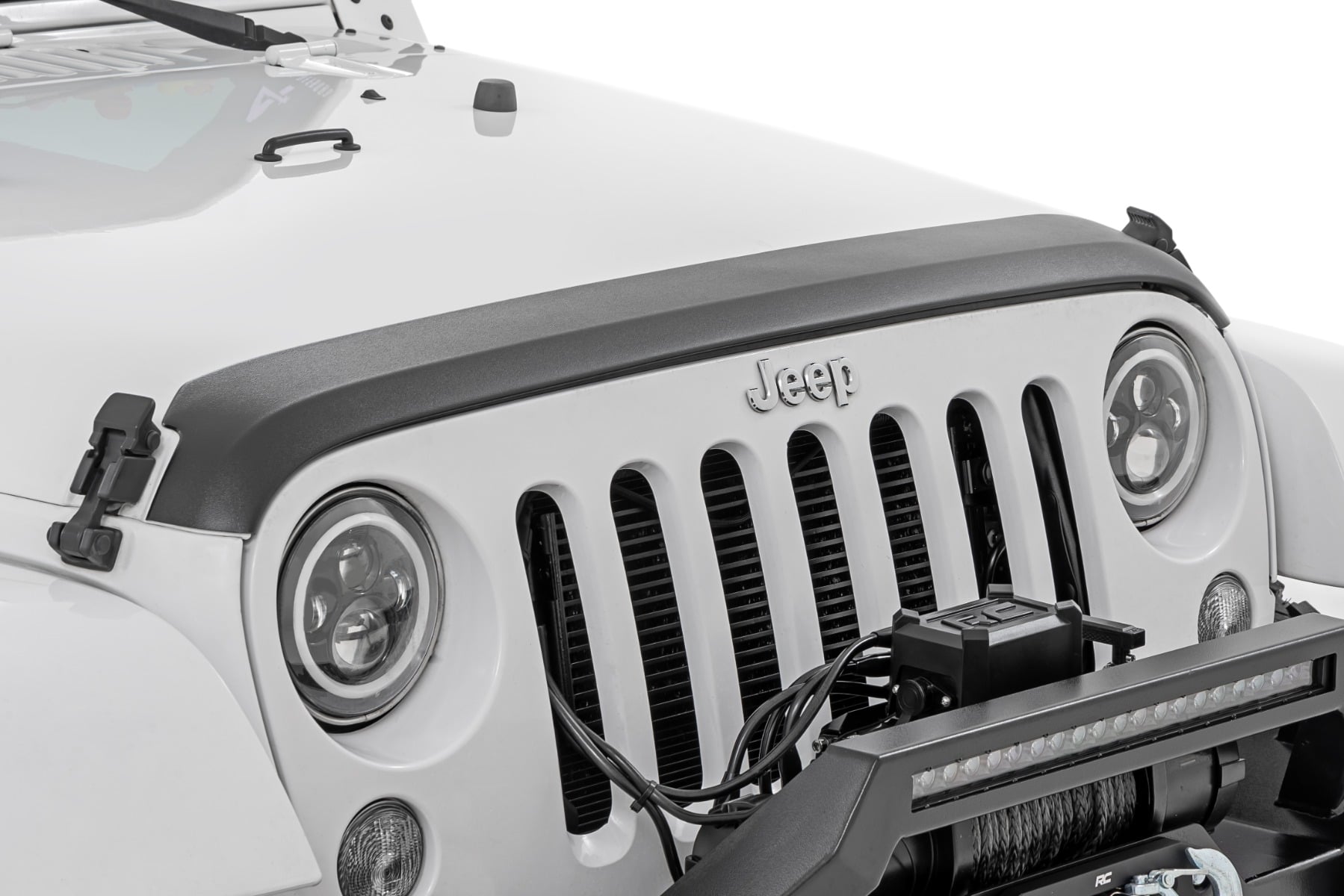 Rough Country Trail Cladding Hood Protector for 2007–2017 Jeep Wrangler
