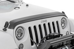 Trail Cladding Hood Protector for 2007–2017 Jeep Wrangler shown installed, Rough Country TC105200