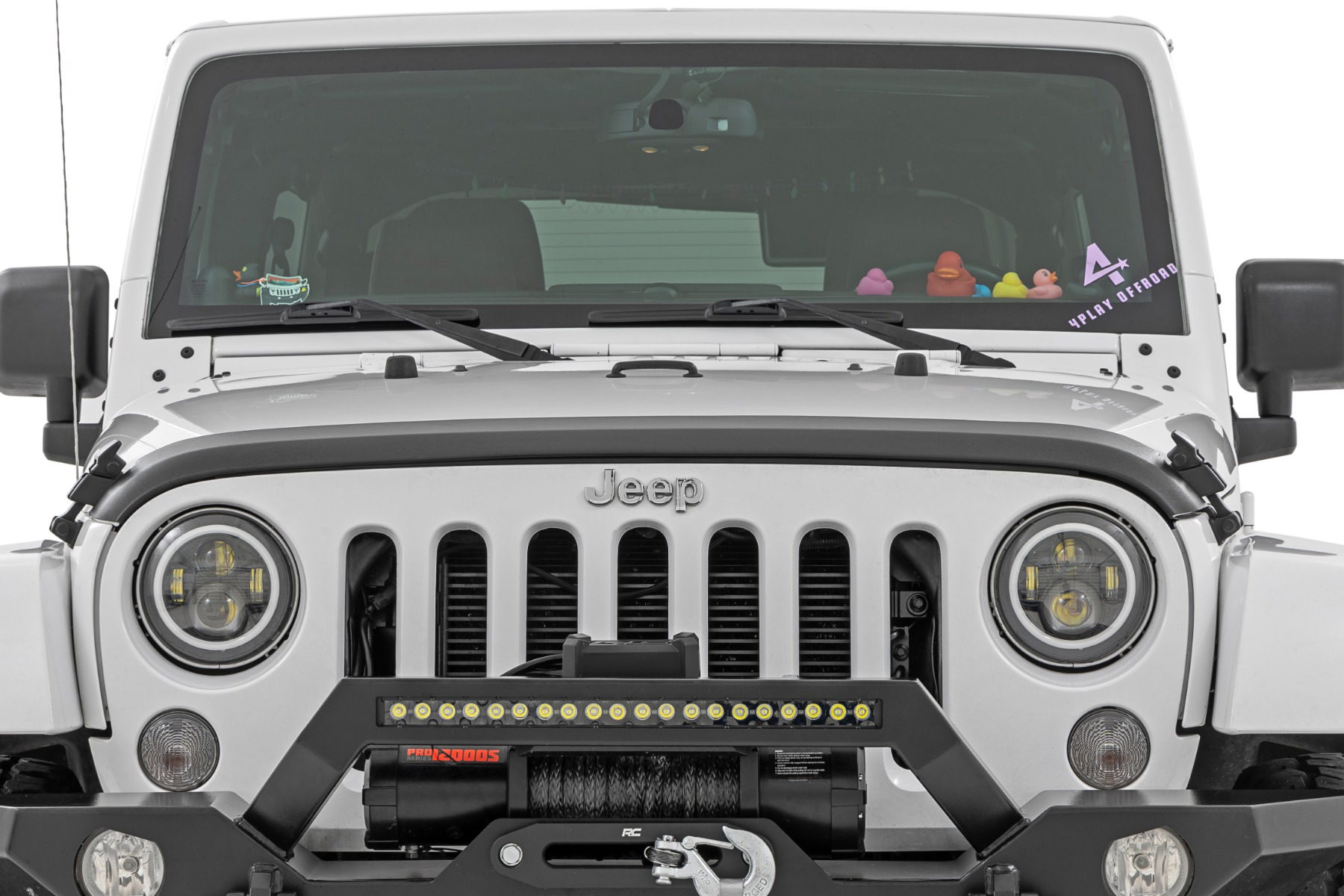 Trail Cladding Hood Protector for 2007–2017 Jeep Wrangler, Rough Country TC105200