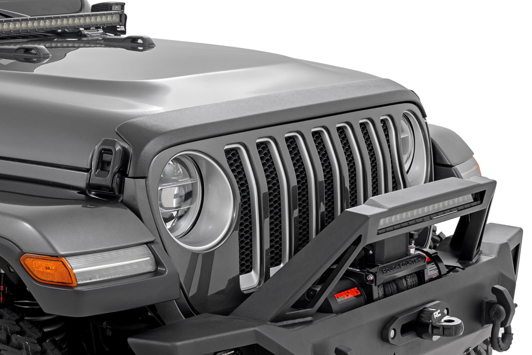 Rough Country Hood Protector for 2019–2025 Jeep Wrangler 4WD