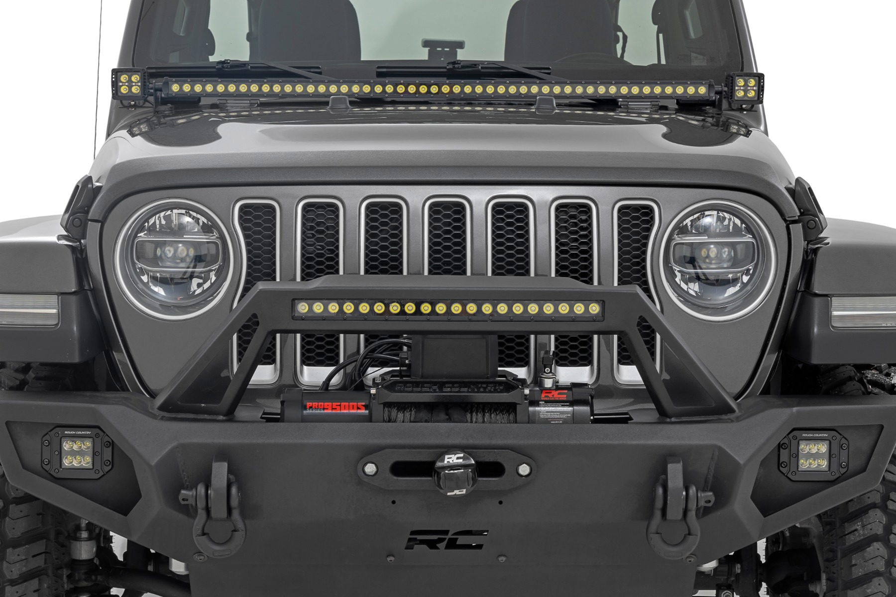 Hood Protector for 2019–2025 Jeep Wrangler 4WD, Rough Country TC105202