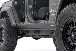 Trail Cladding for Jeep Wrangler (2019-2025) shown installed — Rough Country TC13024