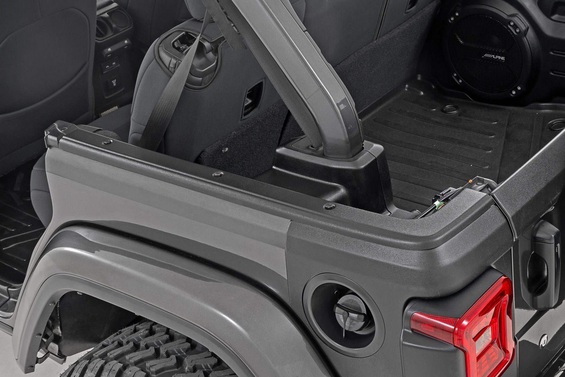 Rough Country Roof Rail Cover Plate for Jeep Wrangler 4WD