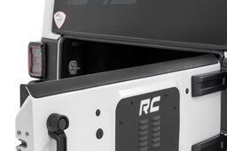 Trail Cladding Tailgate Protector for 2007-2017 Jeep Wrangler shown installed, Rough Country TC73260