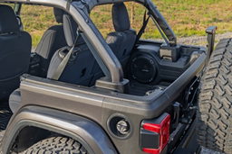 Tailgate Protector Trail Cladding for 2019-2025 Jeep Wrangler 4WD, view 5, Rough Country TC73262
