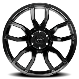 Torque Impact Wheel in Satin Black, view 3, Rough Country TW403C-2090980400