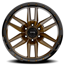 Torque Pritchett Wheel in Bronze with Black Lip — Part TW411C-1790760700, view 2, Rough Country