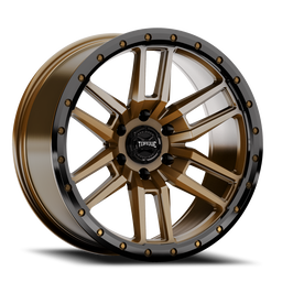 Torque Pritchett Wheel — Bronze with Black Lip, view 3, Rough Country TW411C-20903607-12