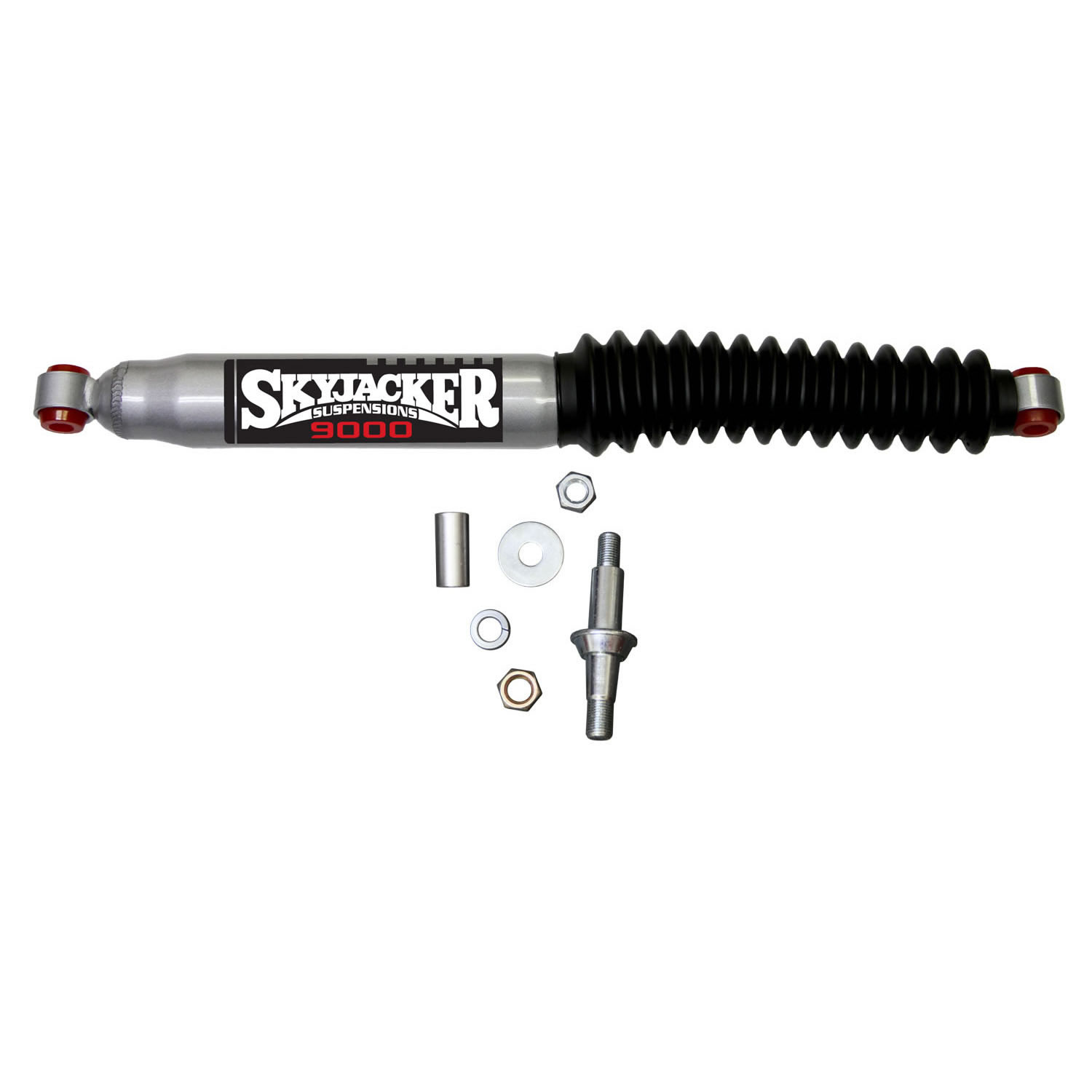 Skyjacker OEM-Mount Steering Stabilizer Kit for Jeep XJ, MJ & ZJ, Silver