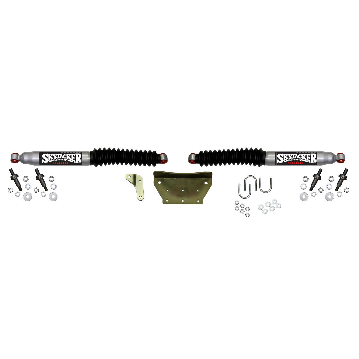 Skyjacker Dual Steering Stabilizer for Ford Super Duty & Excursion, Silver