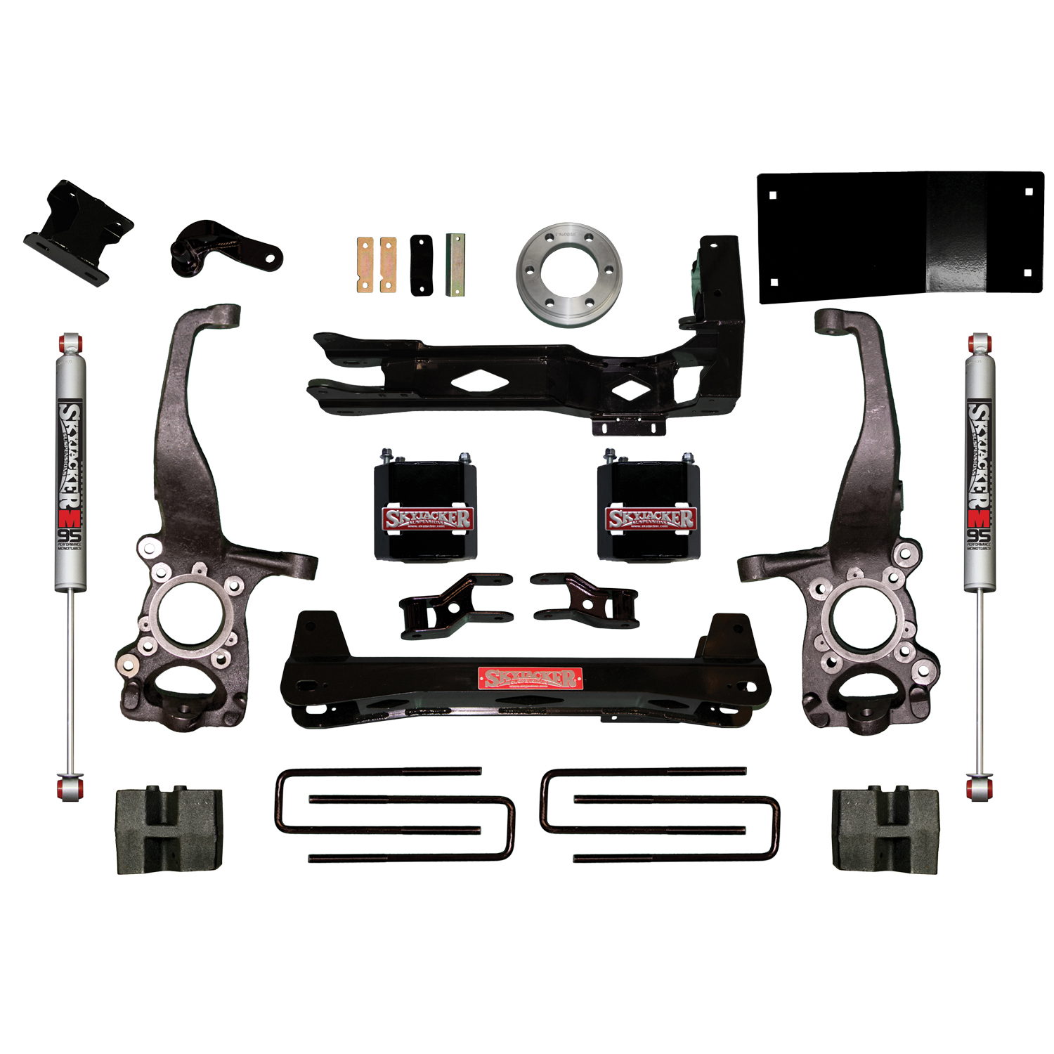 Skyjacker 6-Inch Lift Kit with Monotube 9500 Shocks, Ford F-150 4WD