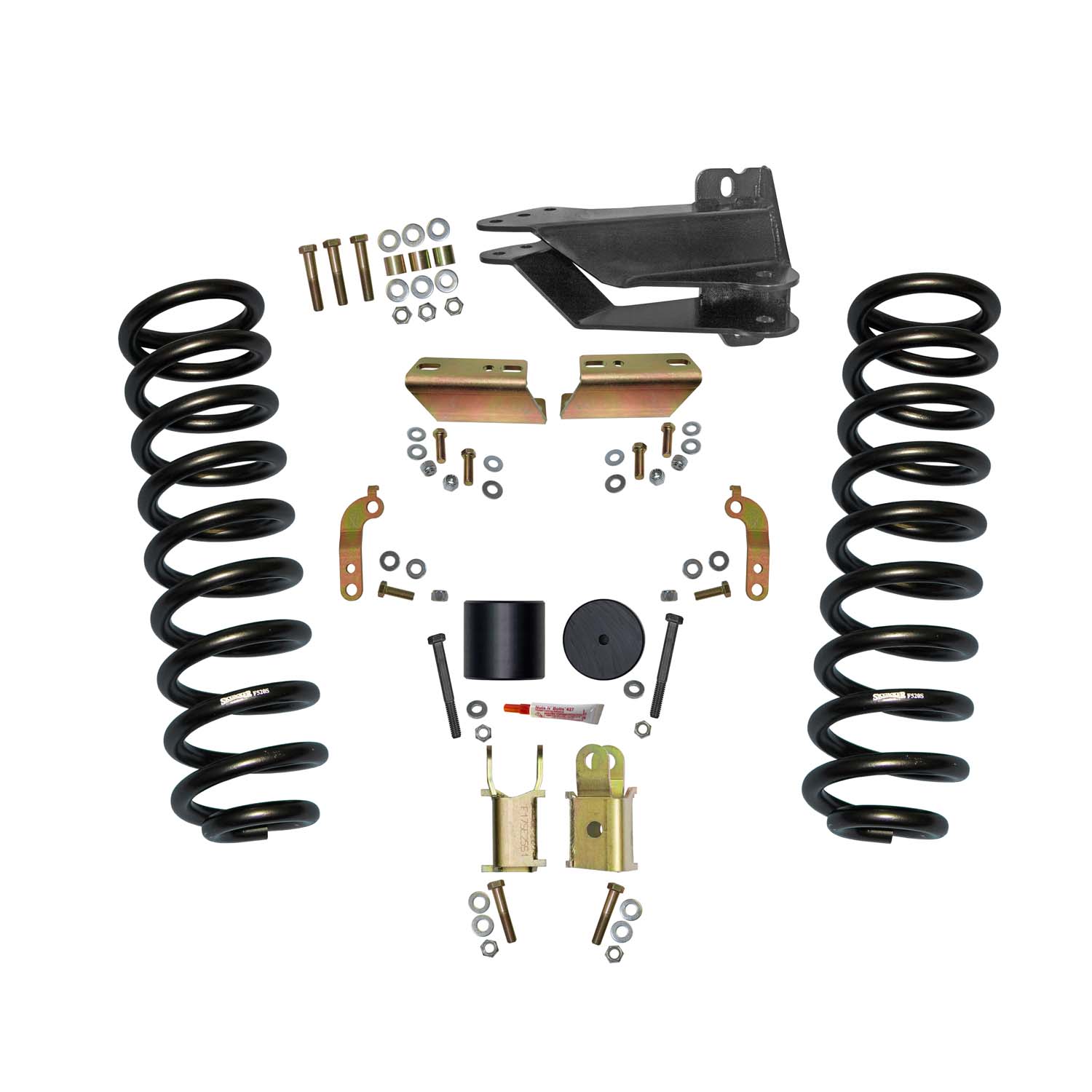 2.5-Inch Front Leveling Kit with Shock Extension Brackets, Skyjacker F1720VBK-E: Lift Kits