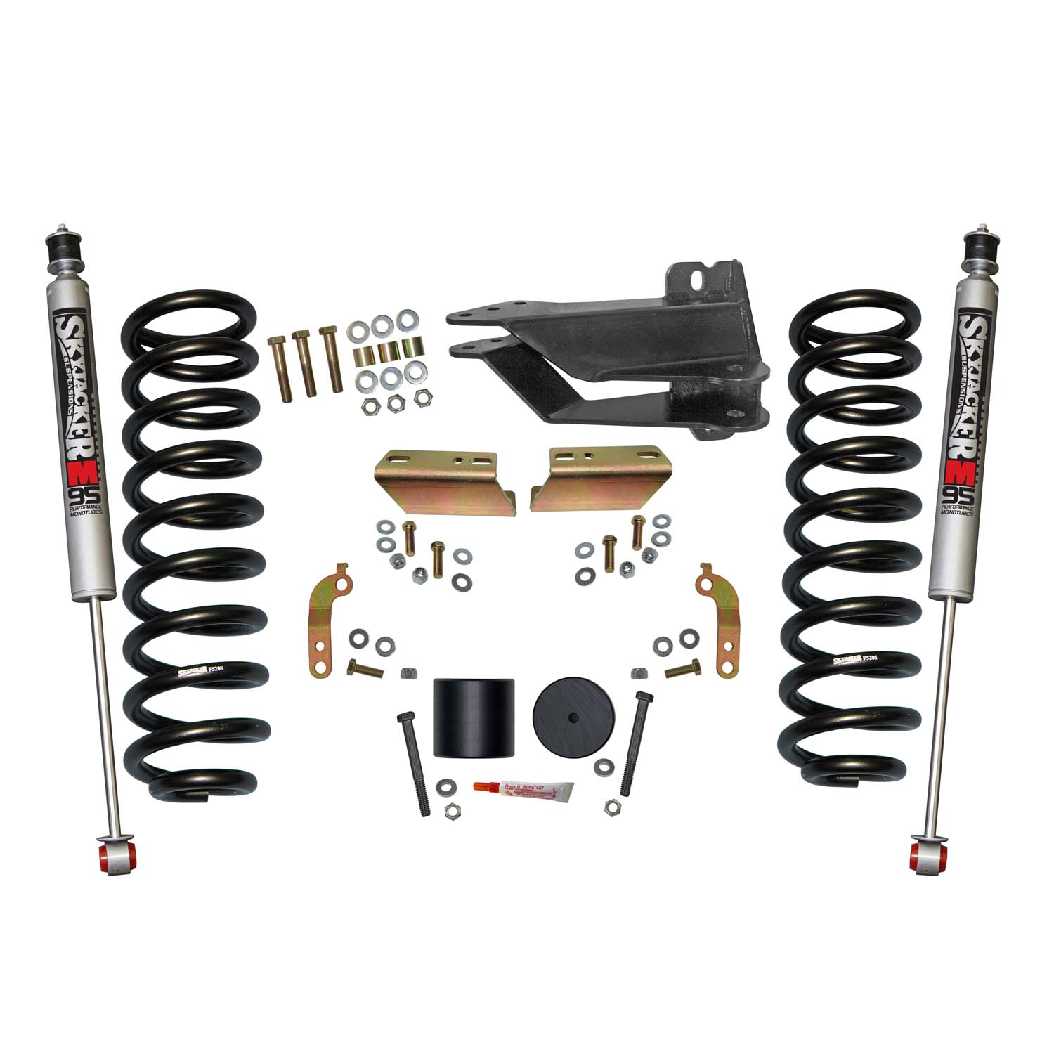 2.5-Inch Front Leveling Kit with M95 Monotube Shocks, Super Duty, Skyjacker F1720VBK-M