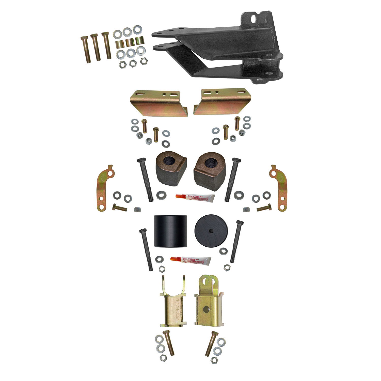 Skyjacker 2.5-Inch Front Leveling Kit with Coil Spacers, Ford Super Duty