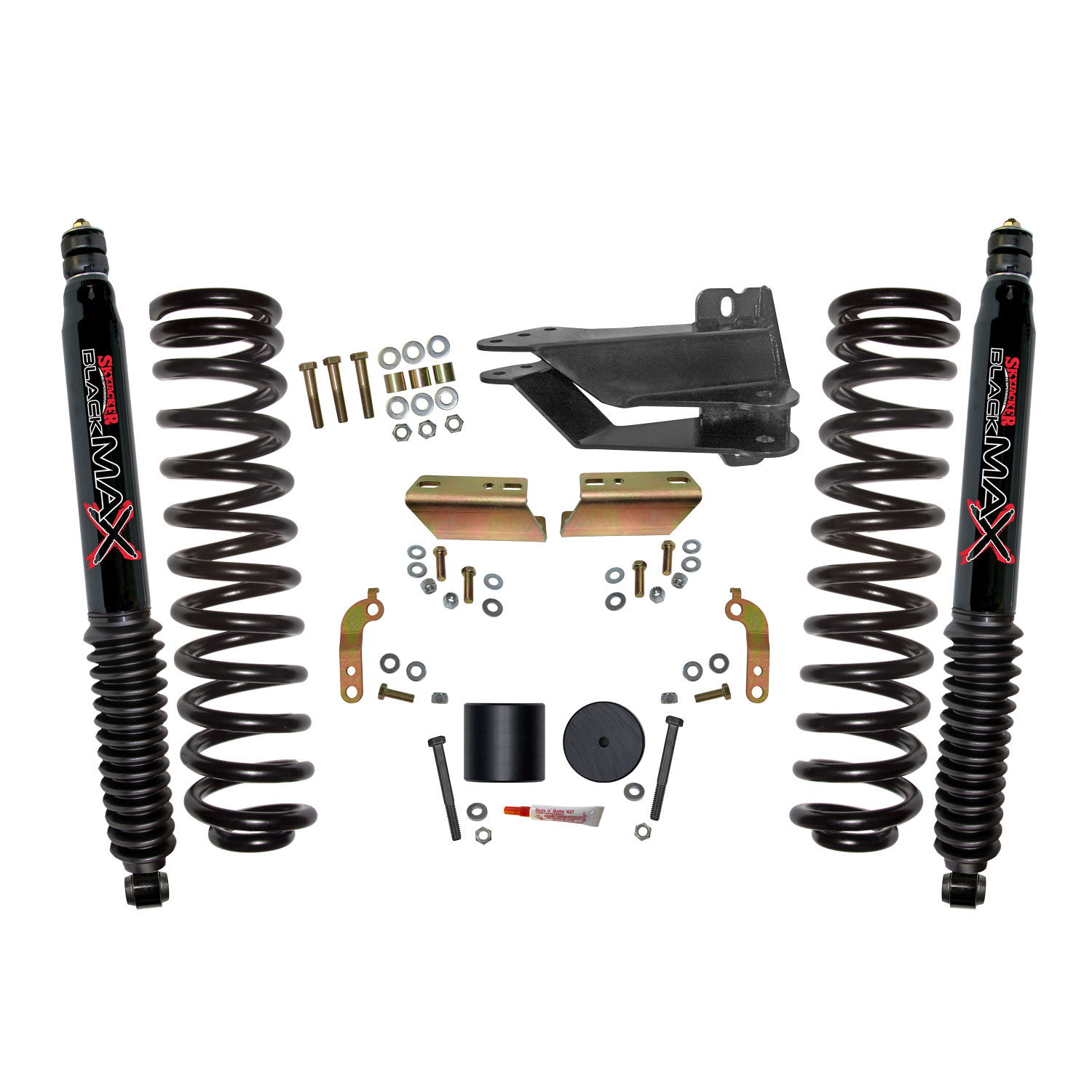 Skyjacker 2.5-Inch Front Leveling Kit with Black MAX Shocks, Super Duty