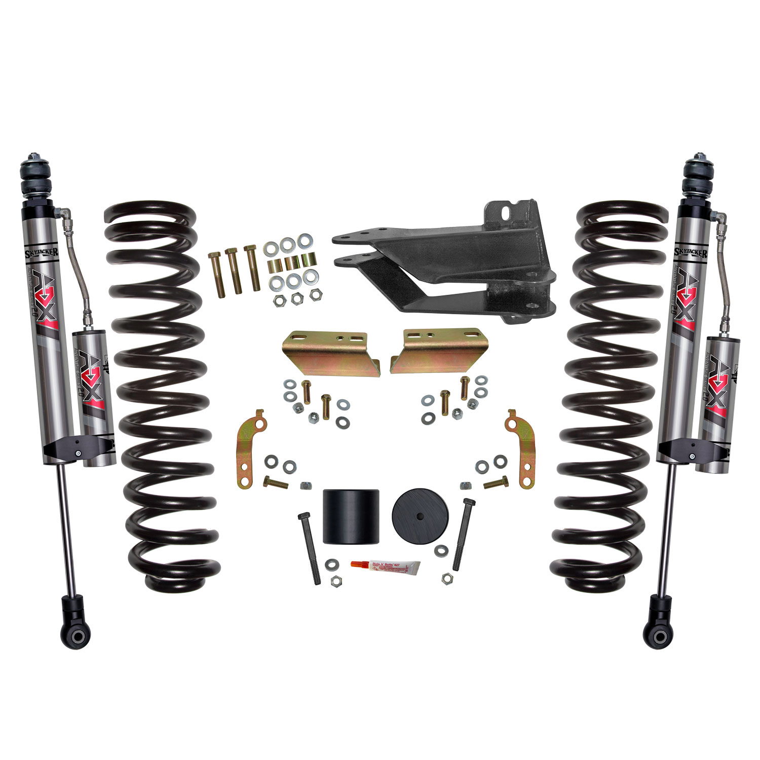 Skyjacker Skyjacker 2.5 in. Front Leveling Kit With ADX 2.0 Remote Reservoir Shocks. F1725VBK-X