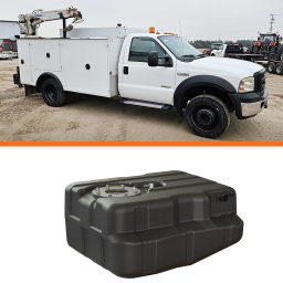 40 Gallon After-Axle Tank for Ford Chassis Cabs, view 6, Titan Fuel Tanks 8020099